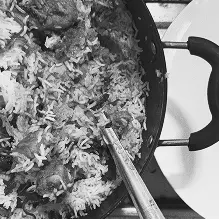 Biriyani B&W